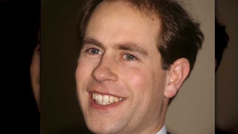 Prince Edward grinning
