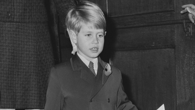 Prince Edward as a boy