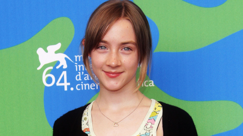 Saoirse Ronan smiling at the Venice Film Festival in 2007