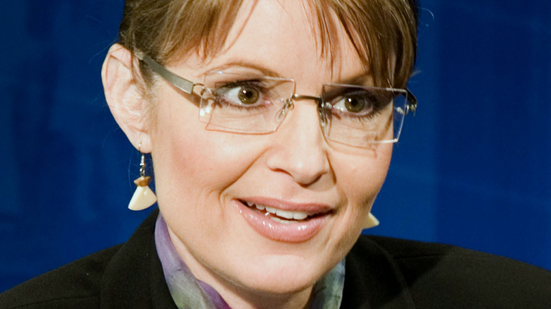Sarah Palin wearing glasses 