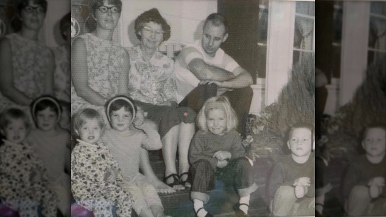 Young Sarah Palin with her family