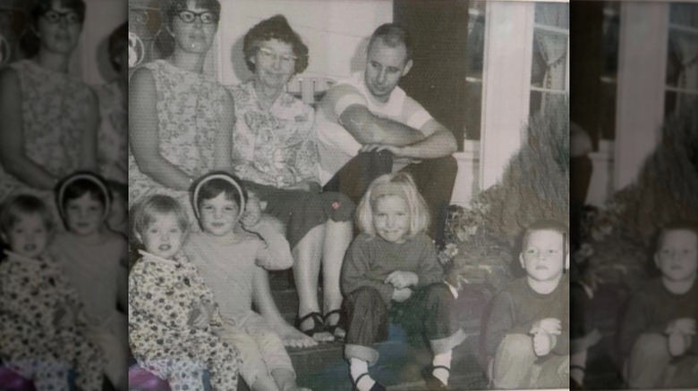 Young Sarah Palin with her family 