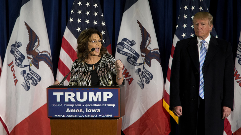Sarah Palin with Donald Trump