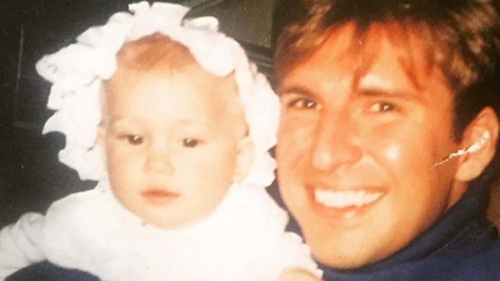 Savannah Chrisley as a baby with her father, Todd Chrisley