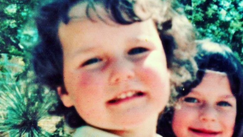 A young Savannah Guthrie looking at camera