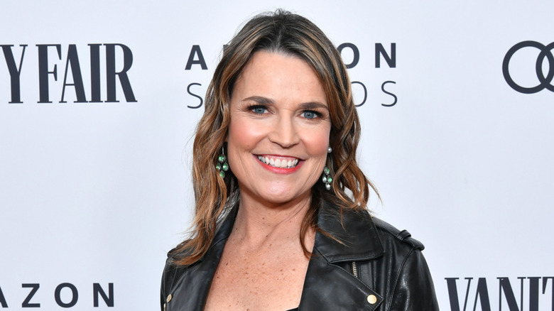 Savannah Guthrie smiling on step-and-repeat in 2020