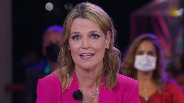Savannah Guthrie talking to camera during a town hall in 2020 on NBC News
