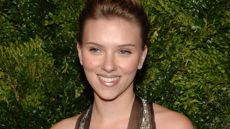 Scarlett Johansson at a gala in 2005