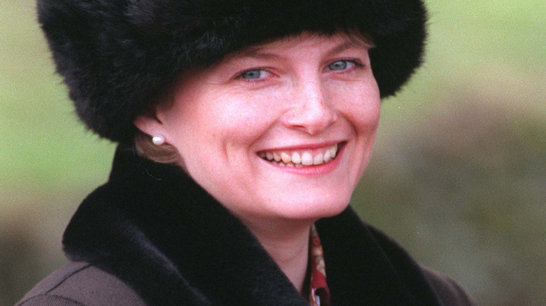 Sophie posing with Prince Edward