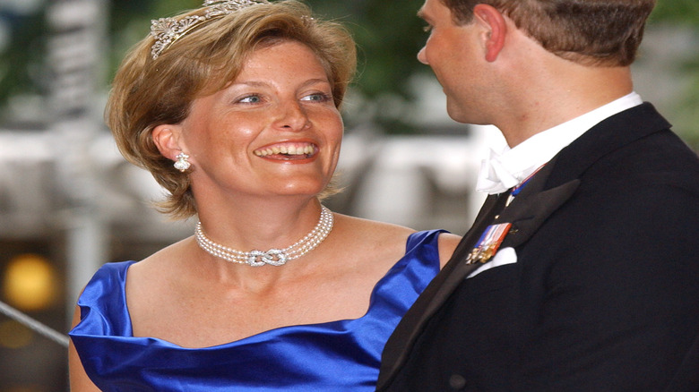 Sophie, Countess of Wessex smiling at Prince Edward