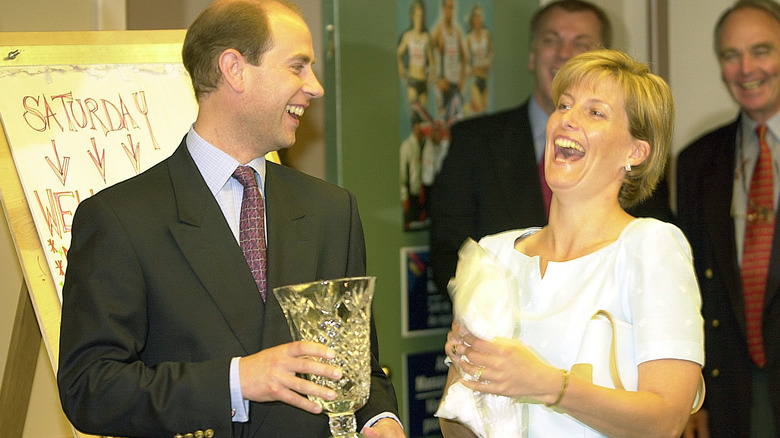 Sophie, Countess of Wessex laughing with Prince Edward