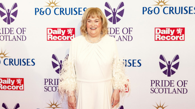 Susan Boyle smiling