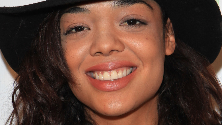 Tessa Thompson smiling young