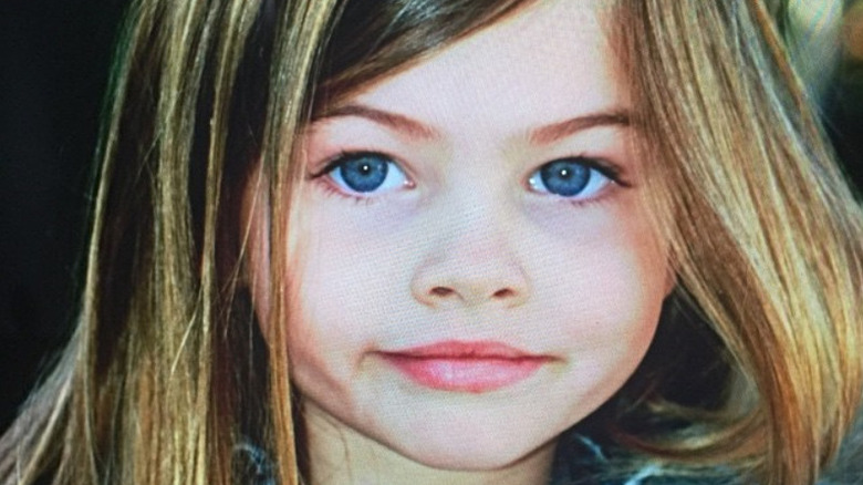 Closeup of Thylane Blondeau as a toddler