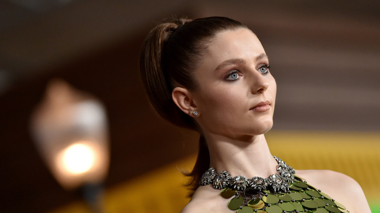 Thomasin McKenzie at a film premiere