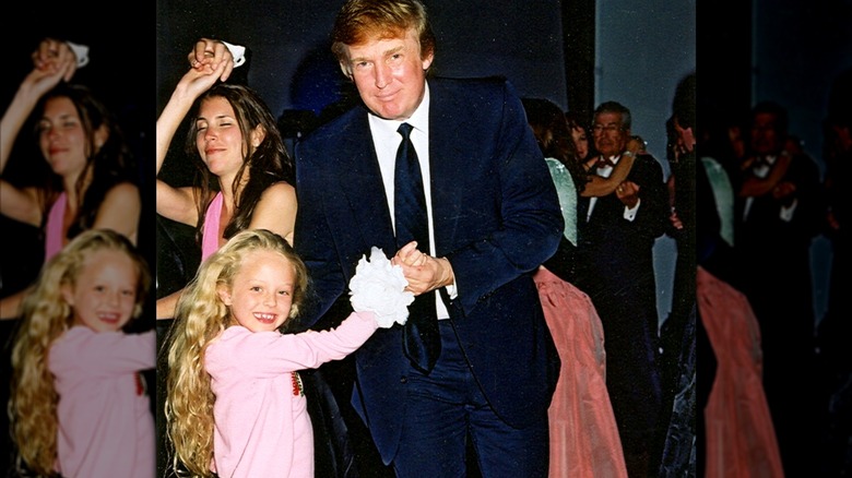 Donald Trump dancing with the young Tiffany Trump