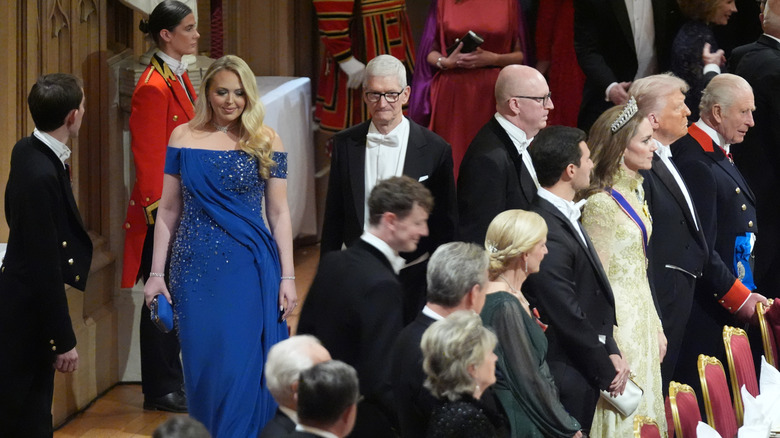 Tiffany Tump making her entrance at Windsor Castle