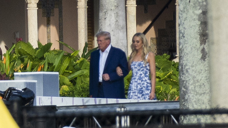 Tiffany Trump rehearsing her Mar-a-Lago wedding with Donald Trump