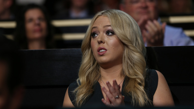 Tiffany Trump raises her eyebrows