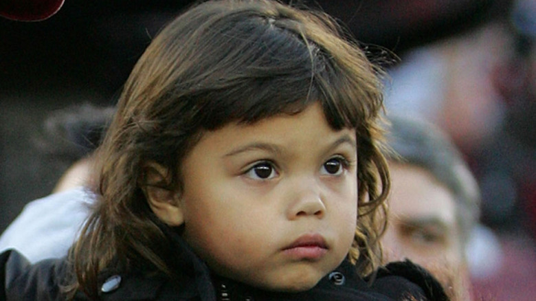 Sam Woods as a toddler