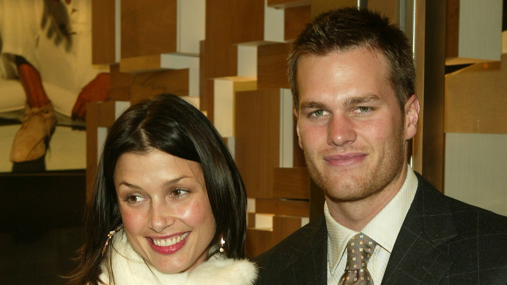 Tom Brady and Bridget Moynahan at an event