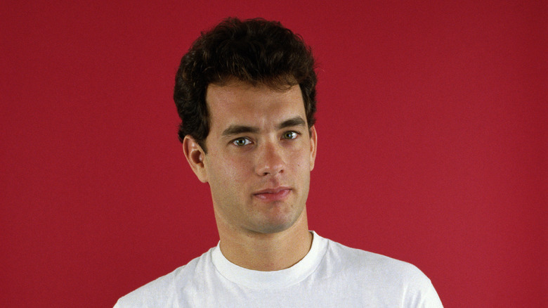 Tom Hanks posing in a photoshoot