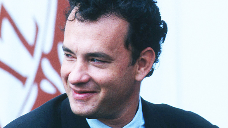 Tom Hanks looking to the side