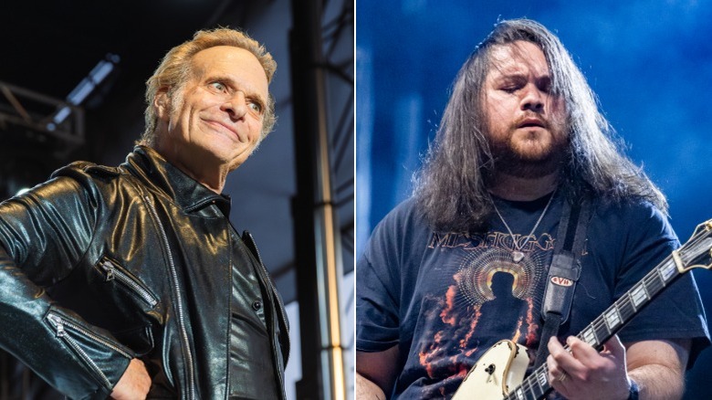 Split image of David Lee Roth and Wolfgang Van Halen