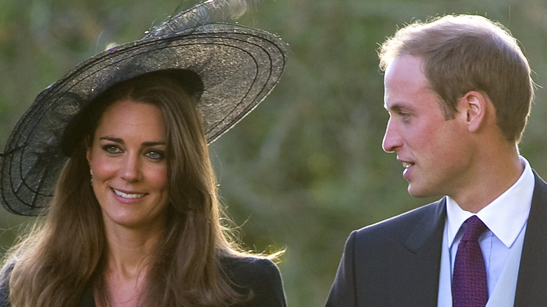 Kate Middleton and Prince William walking in 2010