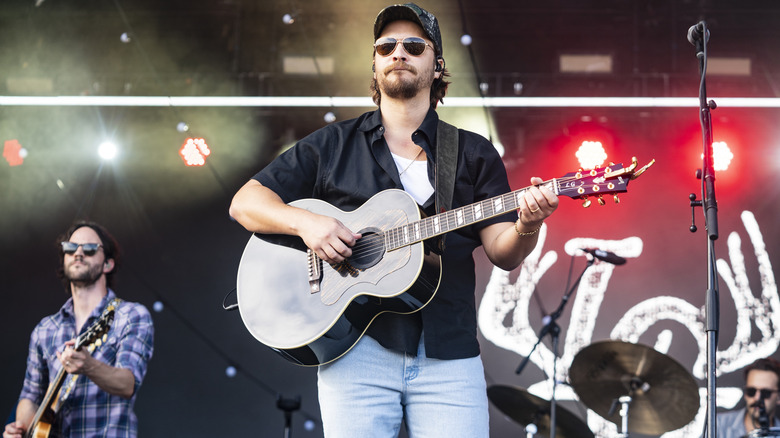Luke Grimes performing on-stage