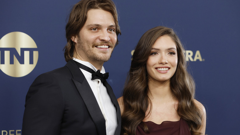 Luke Grimes and Bianca Rodrigues on the red carpet