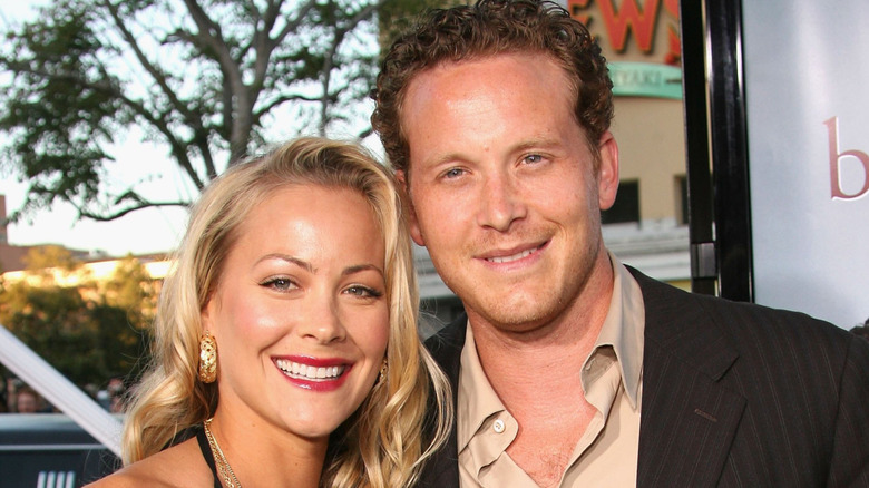 Closeup of Cynthia Daniel and Cole Hauser smiling at event