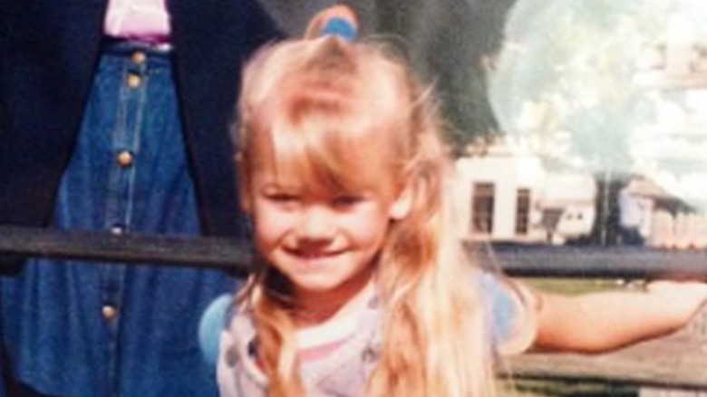 Yvonne Strahovski as a young girl