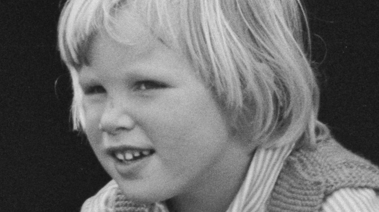 Zara Tindall as child 