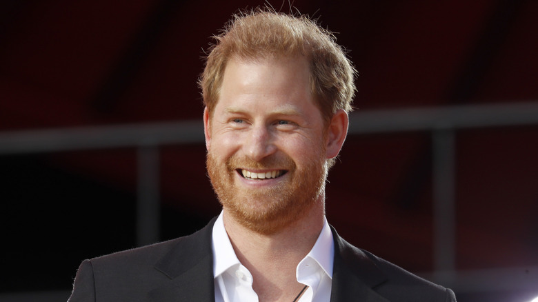 Prince Harry smiling