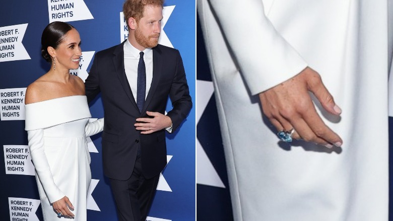 Meghan Markle aquamarine ring