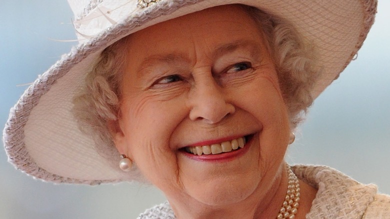 Queen Elizabeth II smiling