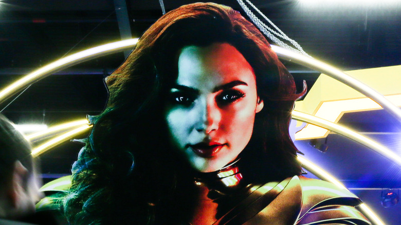 Multicolor mural of Wonder Woman