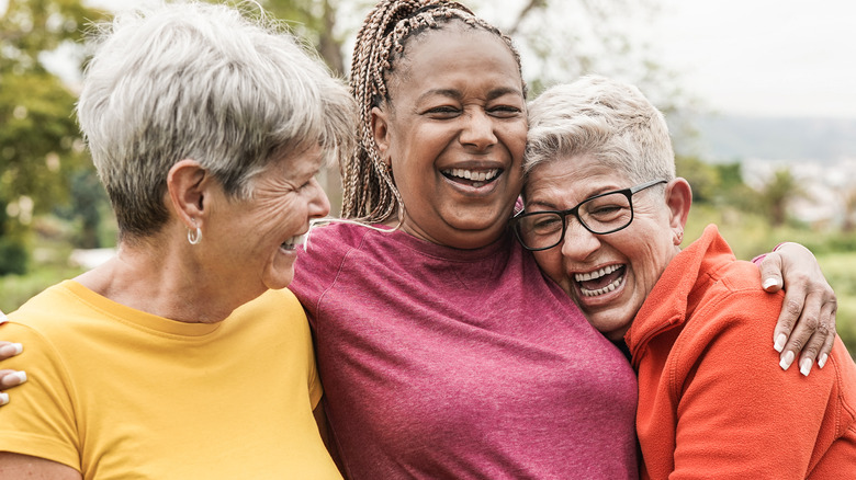 Three elderly women