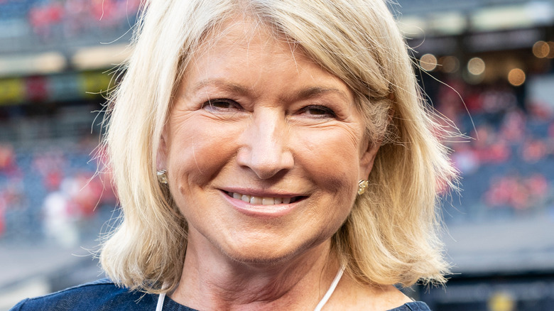 Martha Stewart at a sporting event