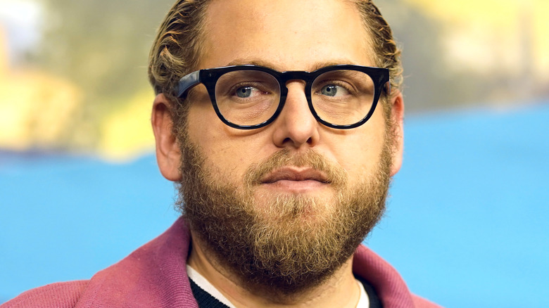 Jonah Hill looking to the side