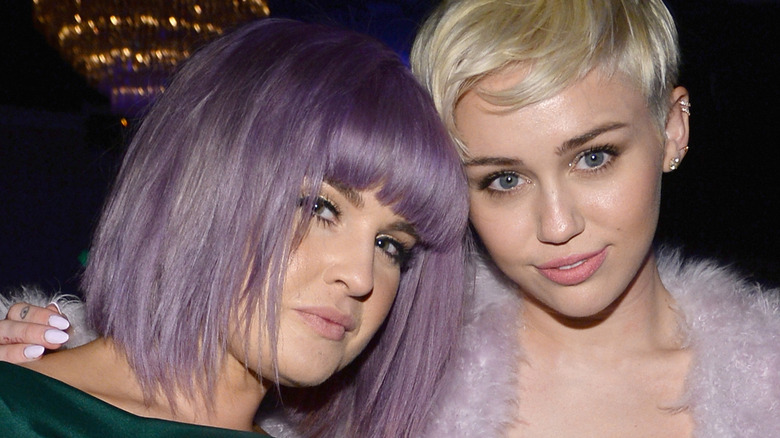 Miley Cyrus, Kelly Osbourne at the Grammys