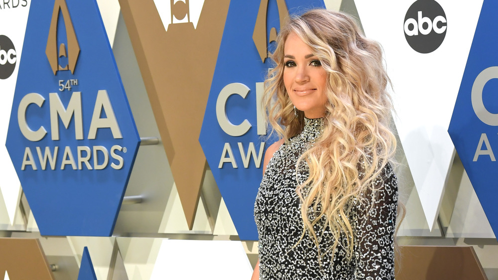 Carrie Underwood smiling at CMAs