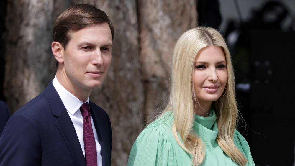Jared Kushner and Ivanka Trump at an outdoor event