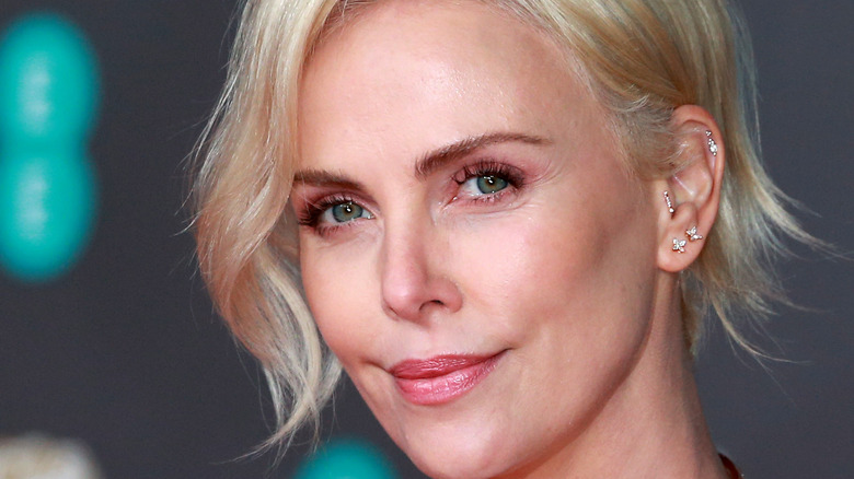 Charlize Theron with short hair