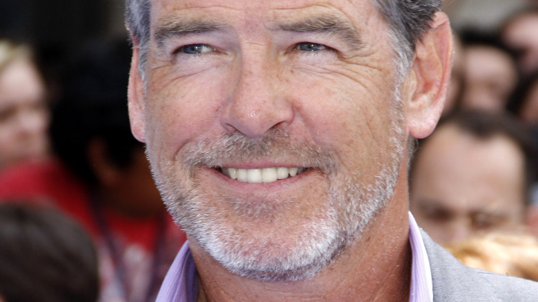 Pierce Brosnan smiling close-up