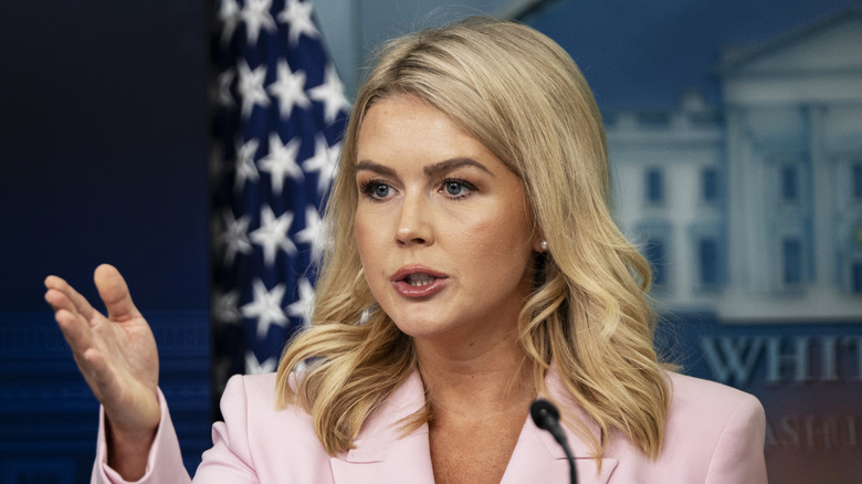 Karoline Leavitt at a White House press briefing