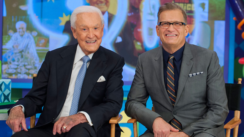 Bob Barker and Drew Carey smiling