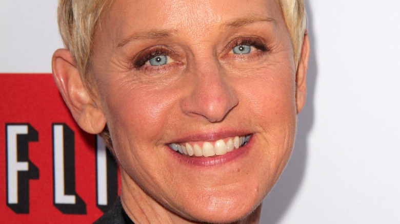 Ellen DeGeneres smiling