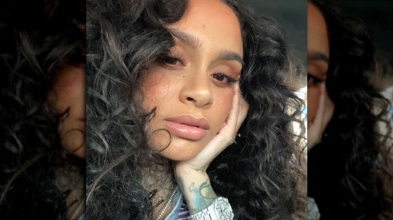Kehlani taking a selfie